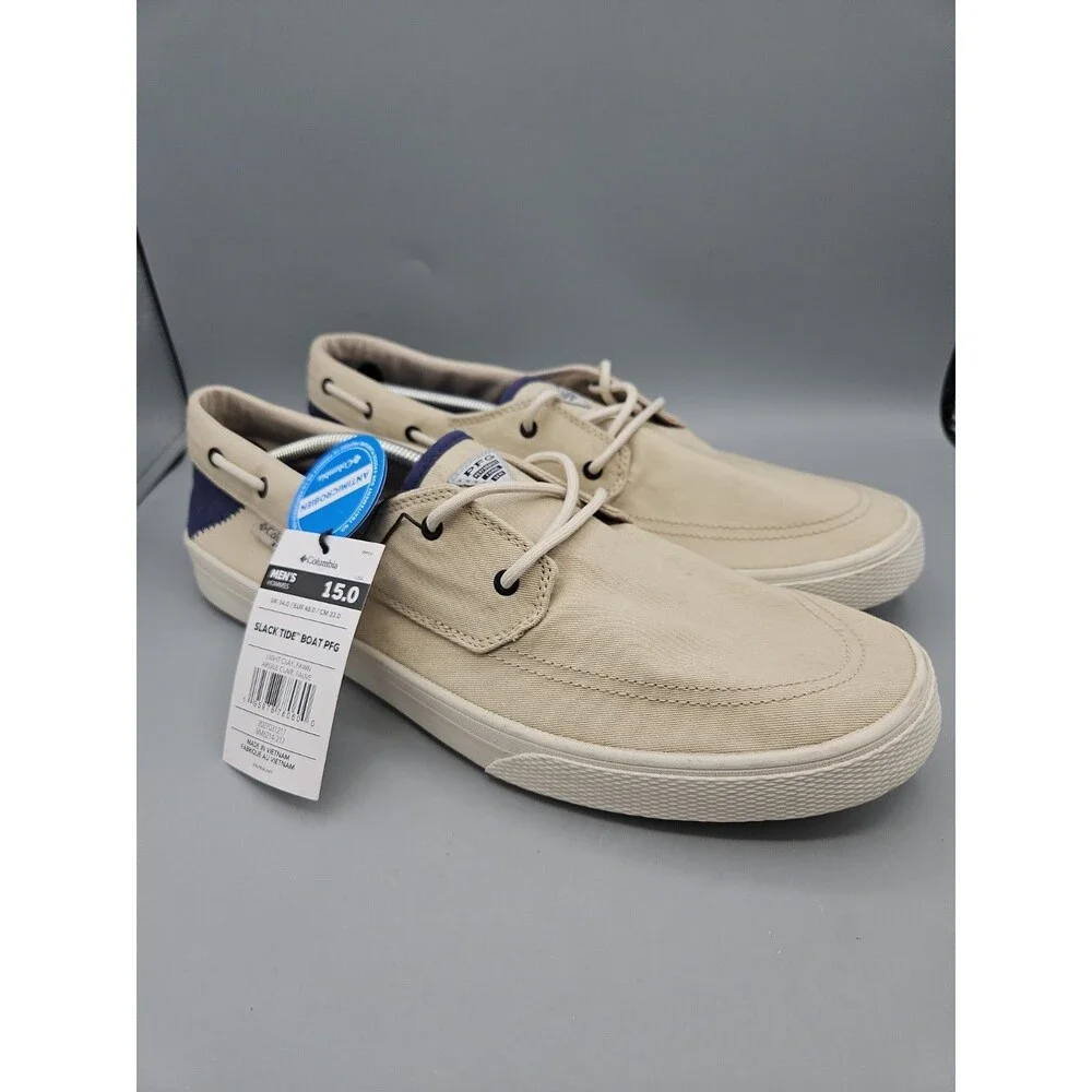 New Columbia Clay Slack Tide Lace PFG Antimicrobial Slip On Boat Shoes Men's 15